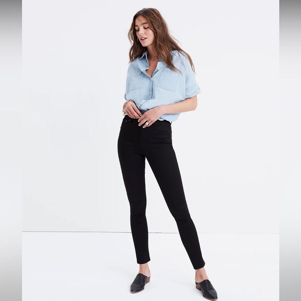 Madewell 10" High-Rise Skinny Jeans in Carbondale Wash 27